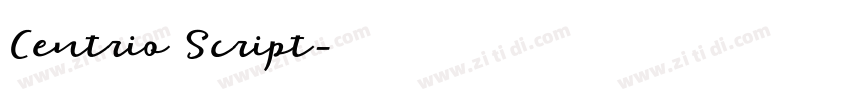 Centrio Script字体转换